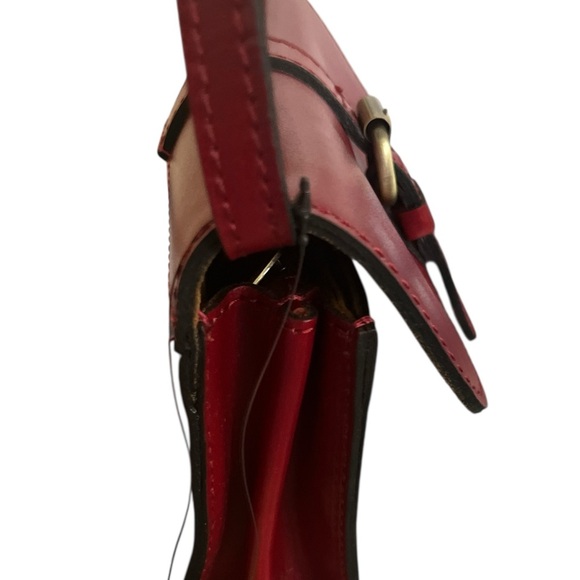 NEW WITH TAGS Patricia Nash “Torri” Ruby Red Leather Crossbody Bag - Picture 6 of 7